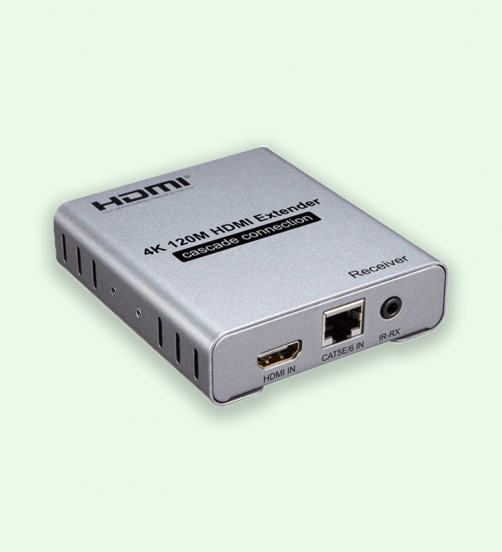 W-D-LINK EXTENDER HDMI 4K - 120M - câble HDMI par un câble CAT5e/CAT6.